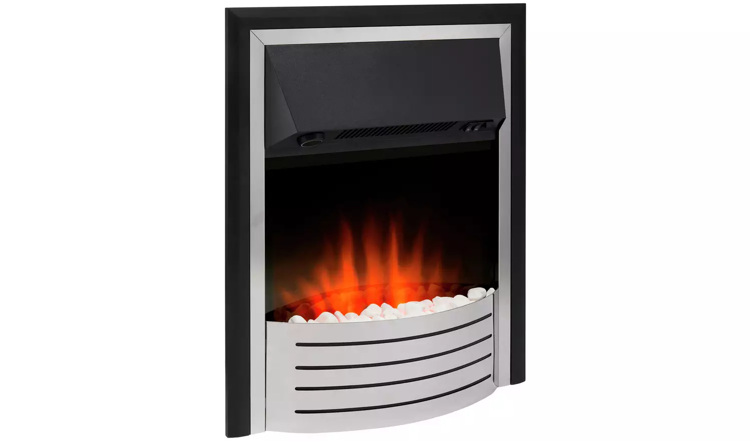 Glen Fulford 2kW Contemporary Inset Fire - Stainless Steel