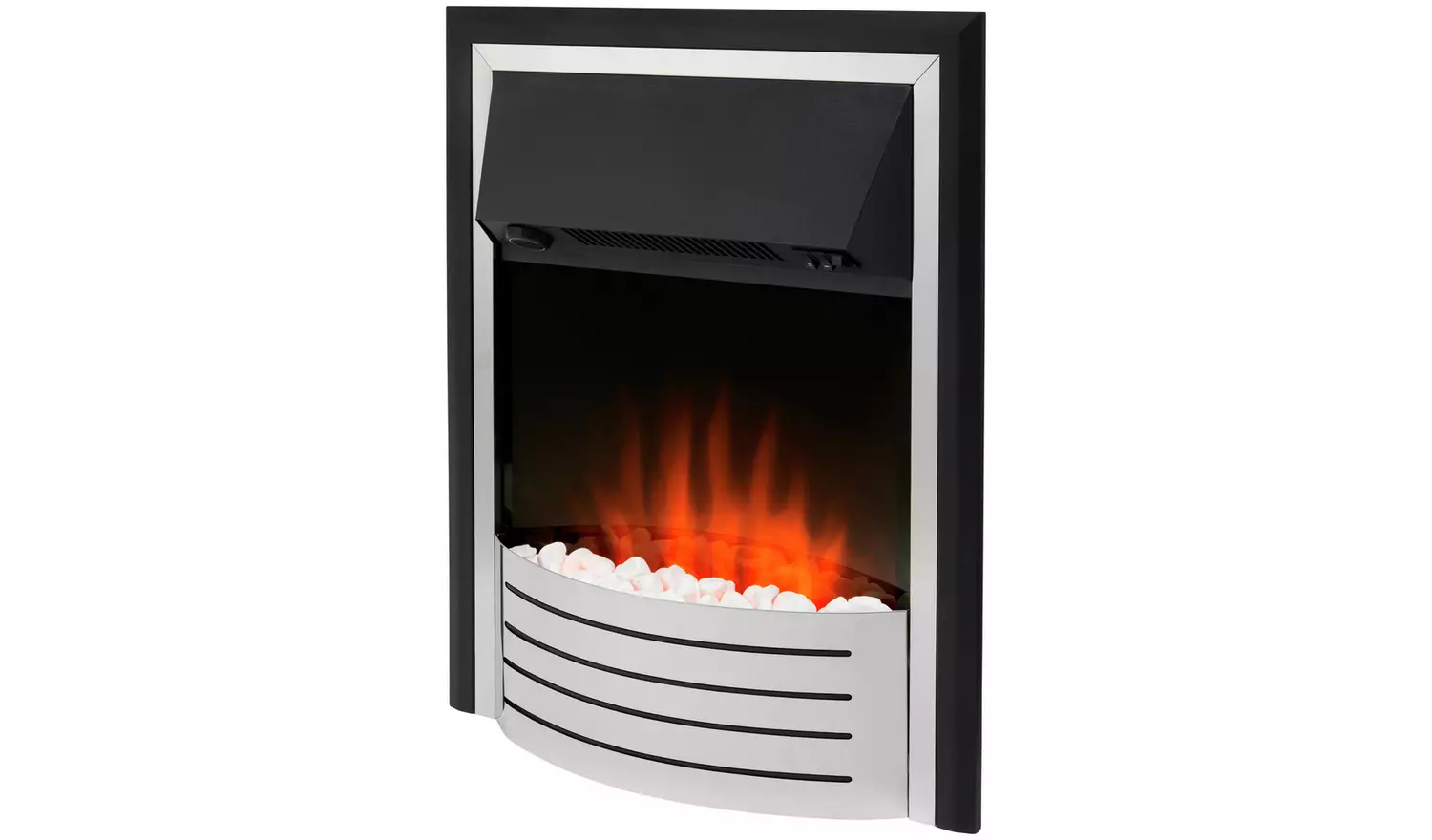 Glen Fulford 2kW Contemporary Inset Fire - Stainless Steel