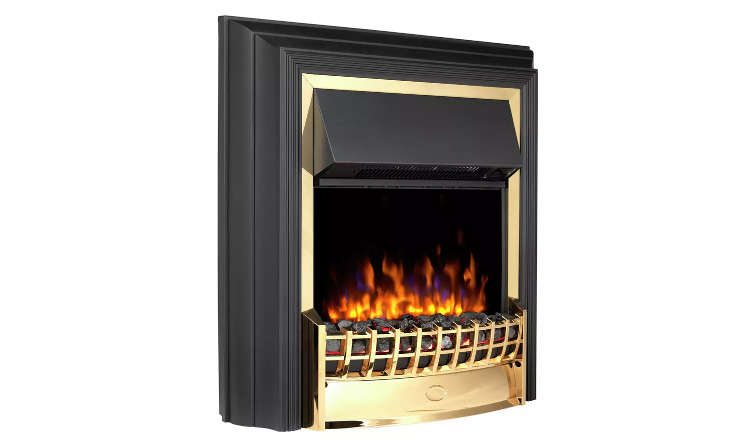 Dimplex Cheriton Deluxe 2kW Electric Freestanding Fire-Brass