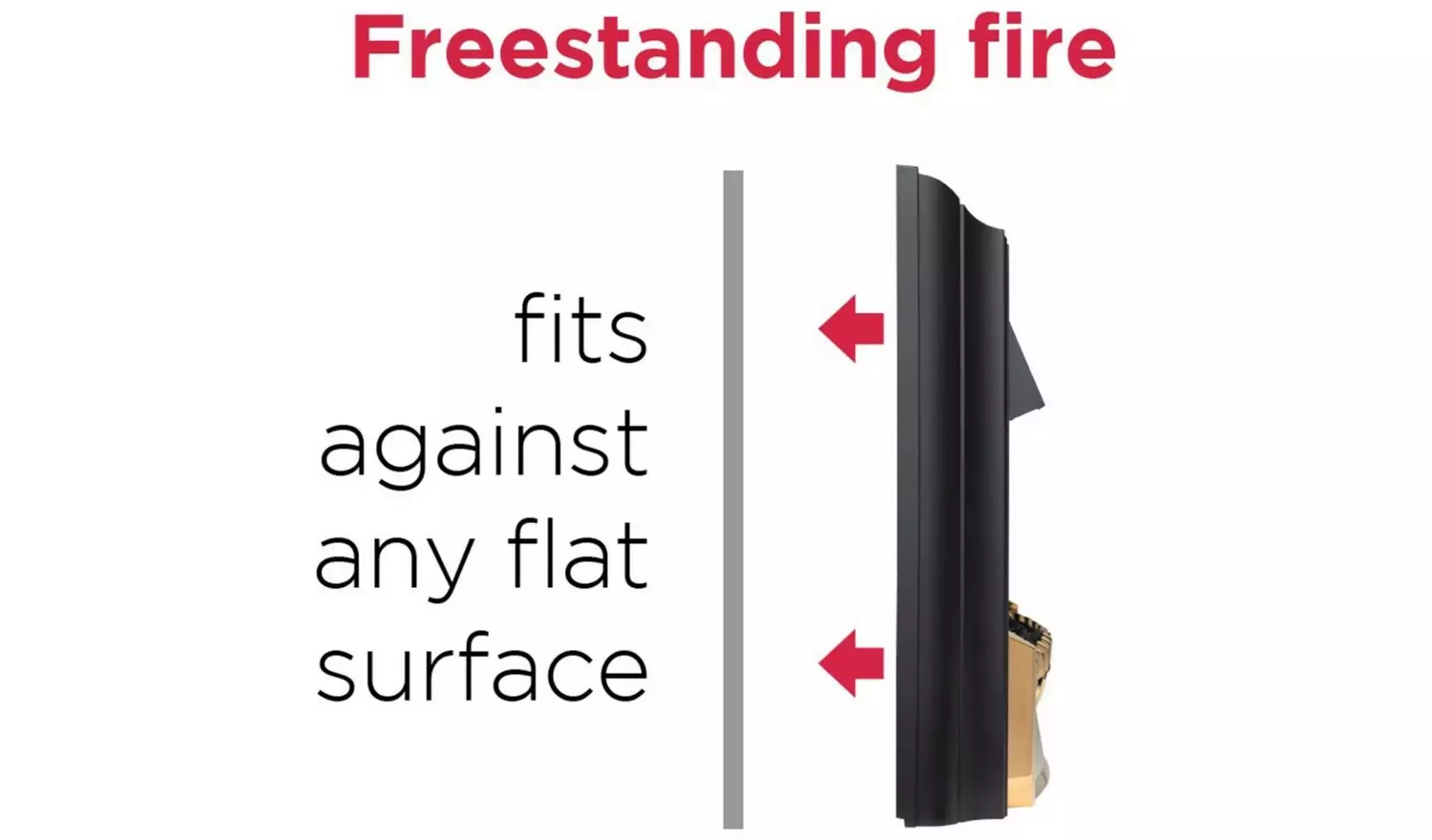 Dimplex Cheriton Deluxe 2kW Electric Freestanding Fire-Brass