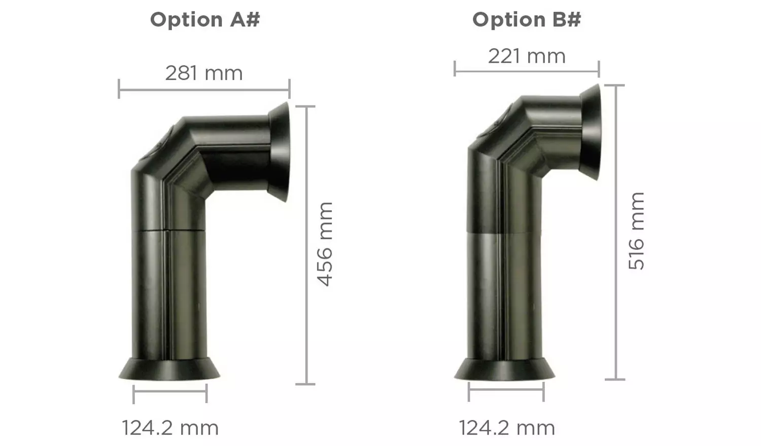 Dimplex Electric Stove Pipe Kit - Black