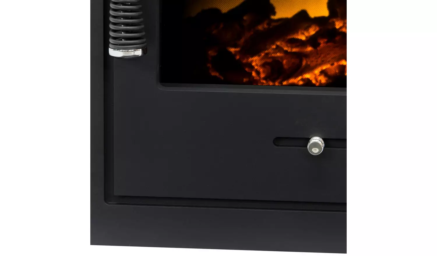 Adam Oslo 2kW Electric Inset Stove - Black