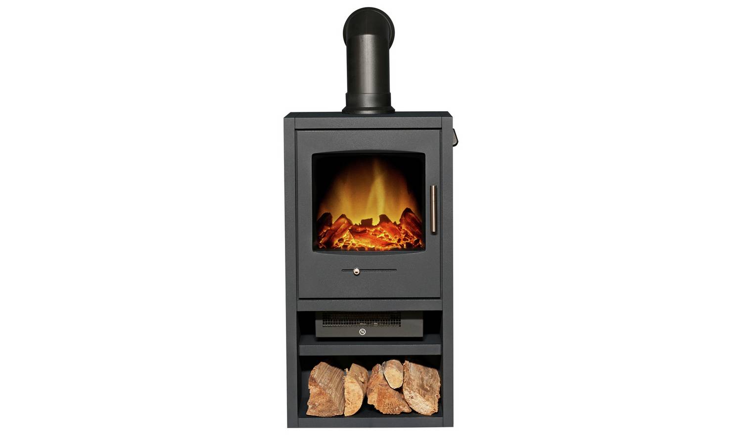 Adam Bergen 1.8kW Electric Stove With Angled Pipe