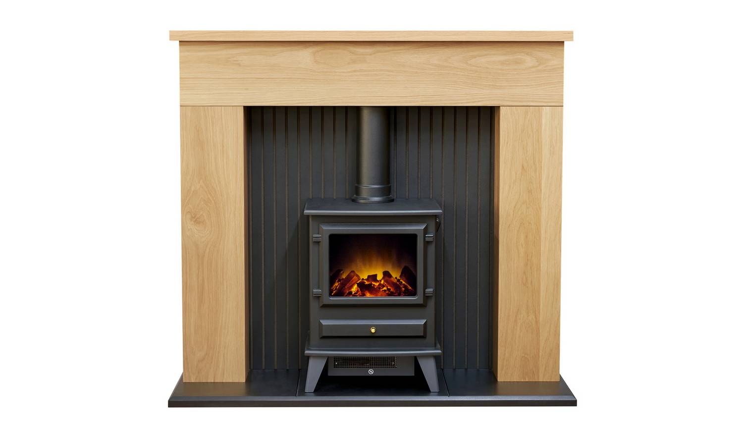Adam Innsbruck with Hudson Electric Freestanding Stove Suite