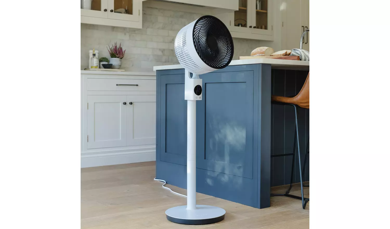 Meaco Sefte White Pedestal Fan - 10 Inch