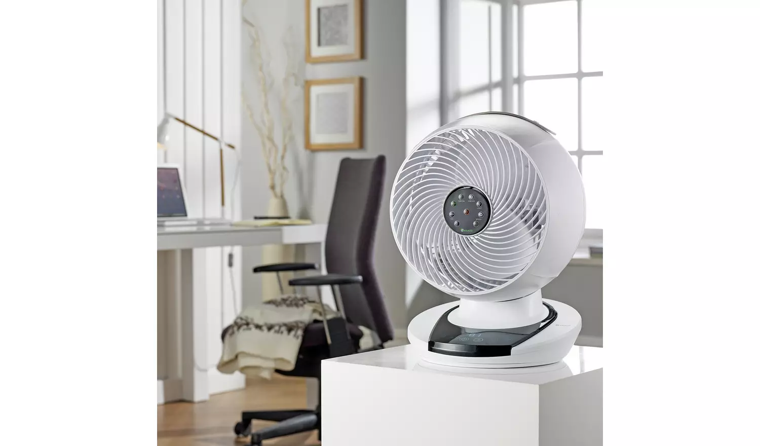 Meaco White Desk Fan - 12 Inch