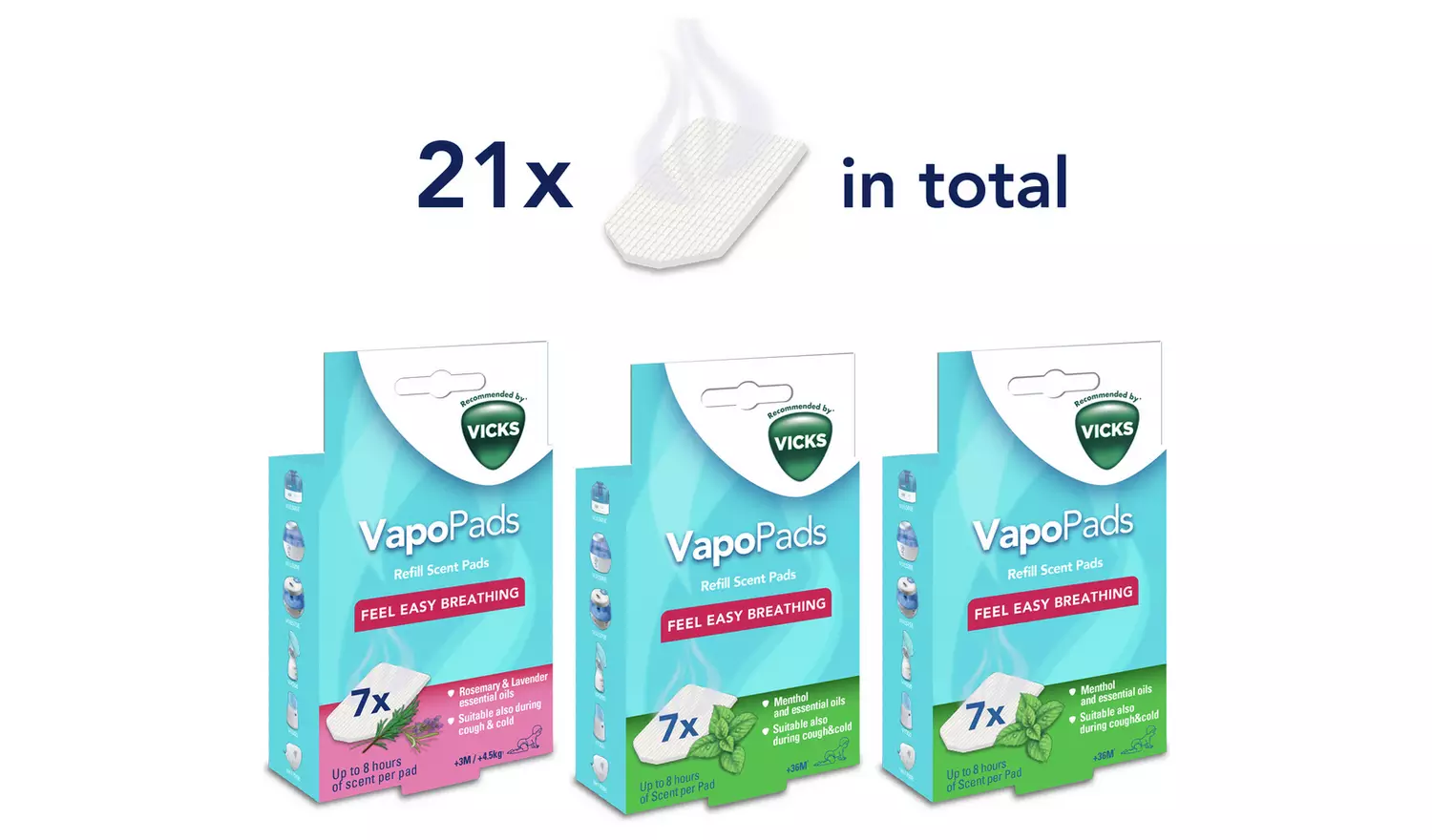 Vicks VapoPads x21 Bundle Pack