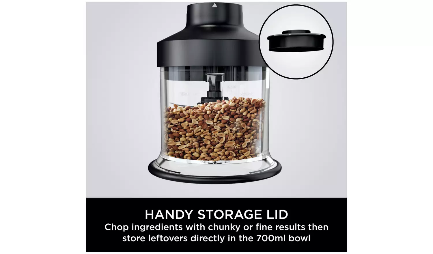 Ninja Foodi CI100UK 3-in-1 Hand Blender, Mixer & Chopper