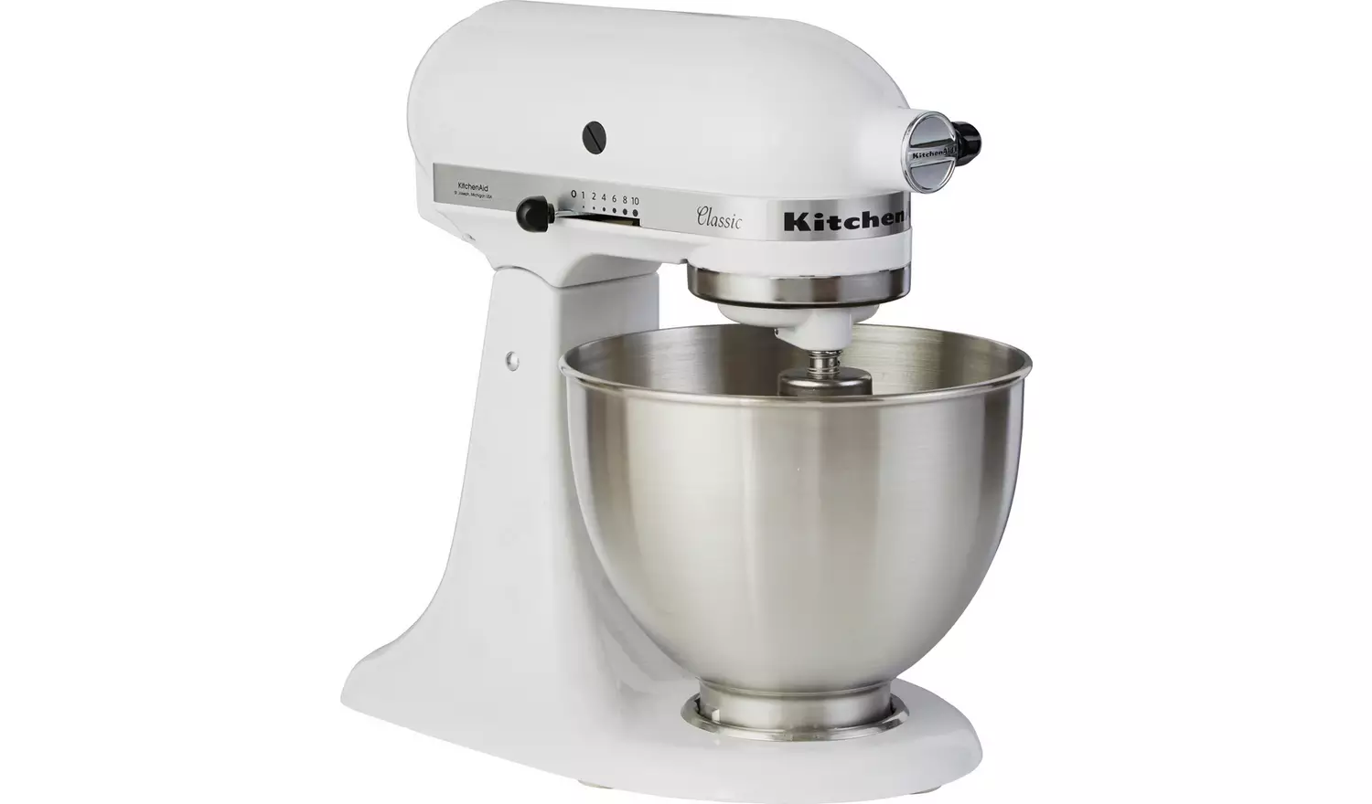 KitchenAid 5K45SSBWH Classic Stand Mixer - White