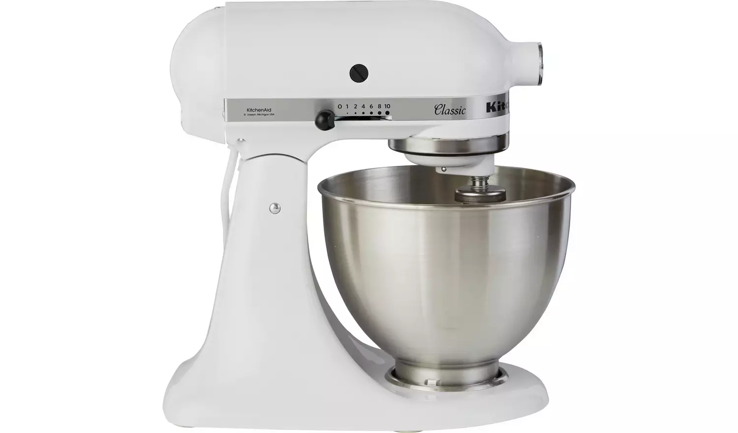 KitchenAid 5K45SSBWH Classic Stand Mixer - White