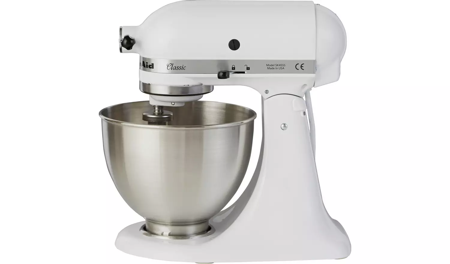 KitchenAid 5K45SSBWH Classic Stand Mixer - White