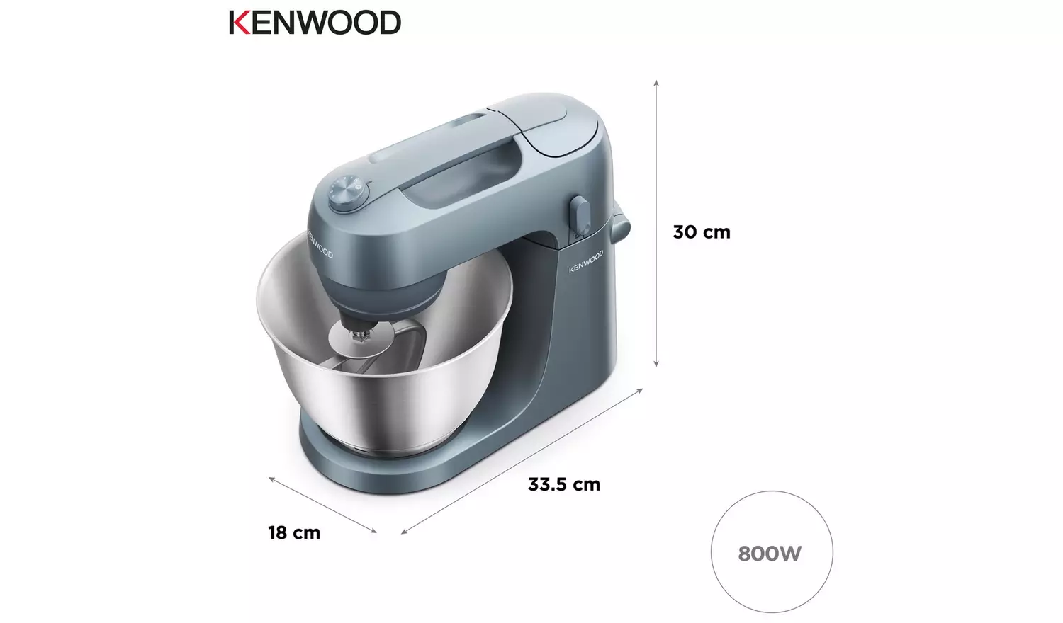 Kenwood KZM35.000GY Go Stand Mixer - Blue