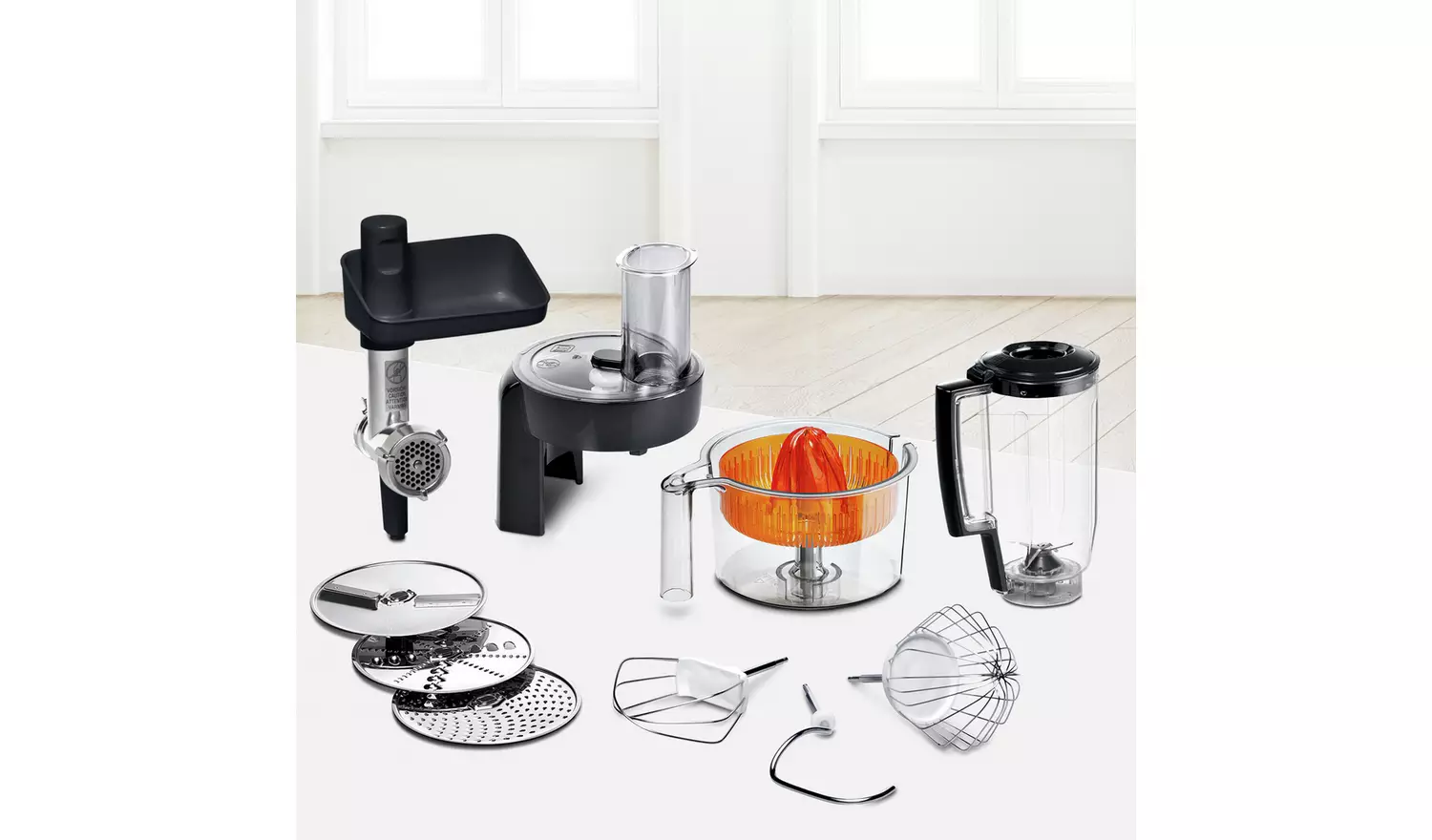 Bosch MUMS2VM40G 7-in-1 Stand Mixer, Juicer, Shredder, Black