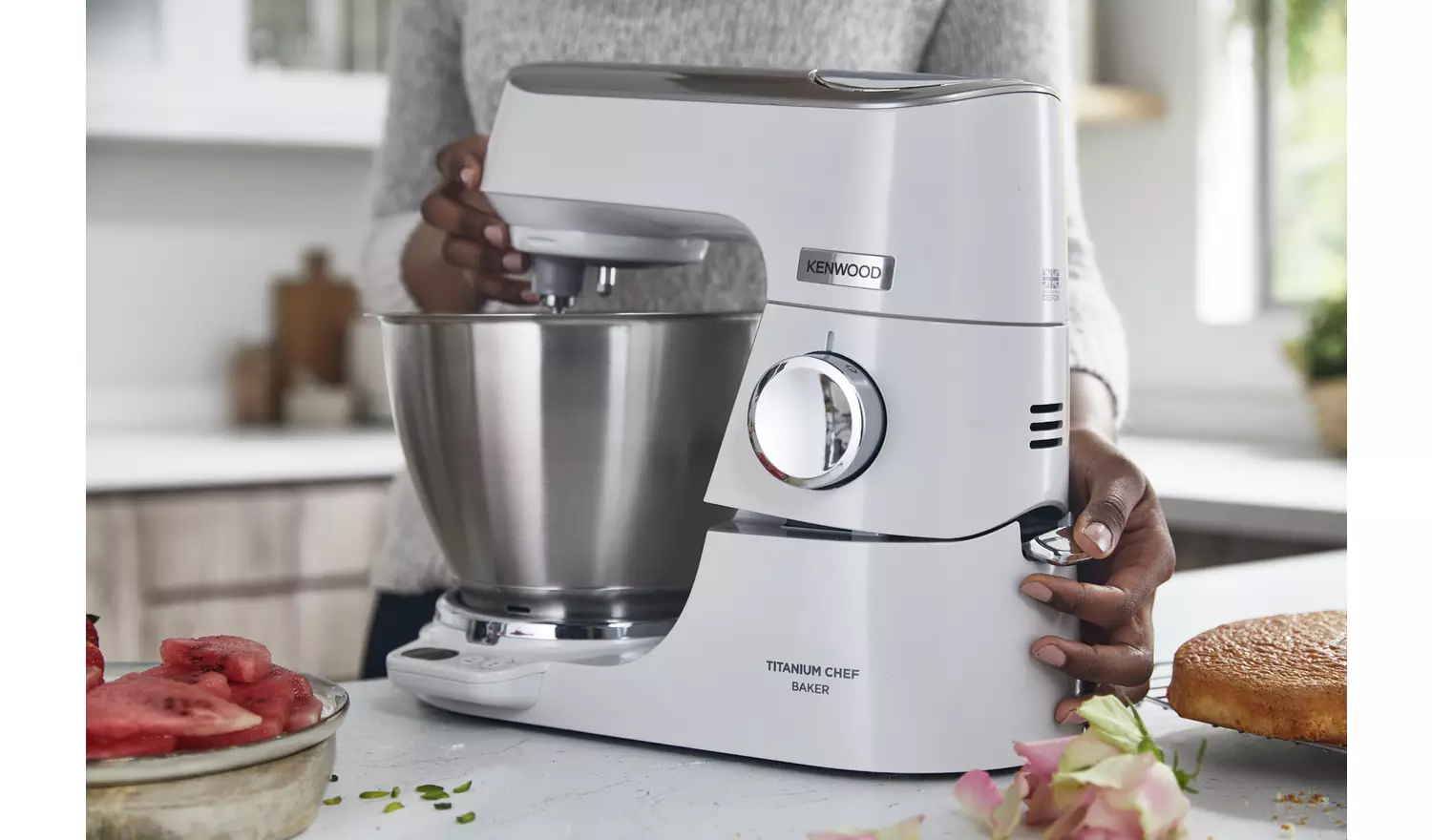 Kenwood KVC65.001WH Chef Baker Stand Mixer - White