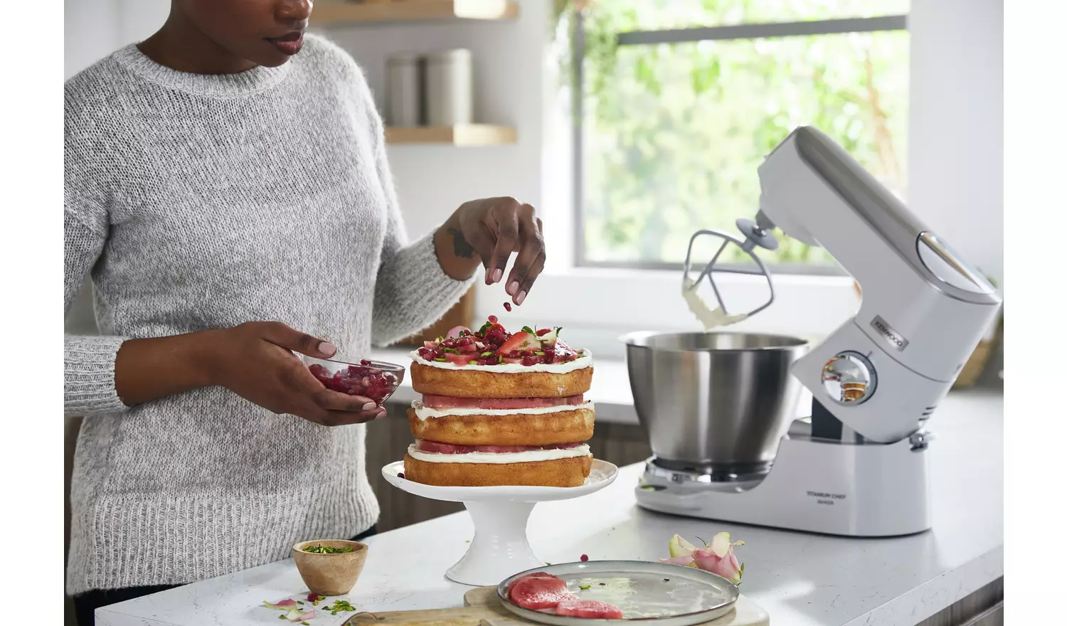 Kenwood KVC65.001WH Chef Baker Stand Mixer - White