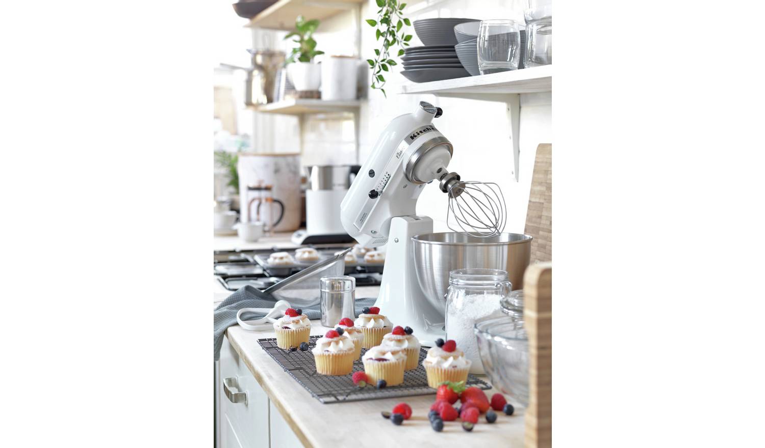 KitchenAid 5K45SSBWH Classic Stand Mixer - White