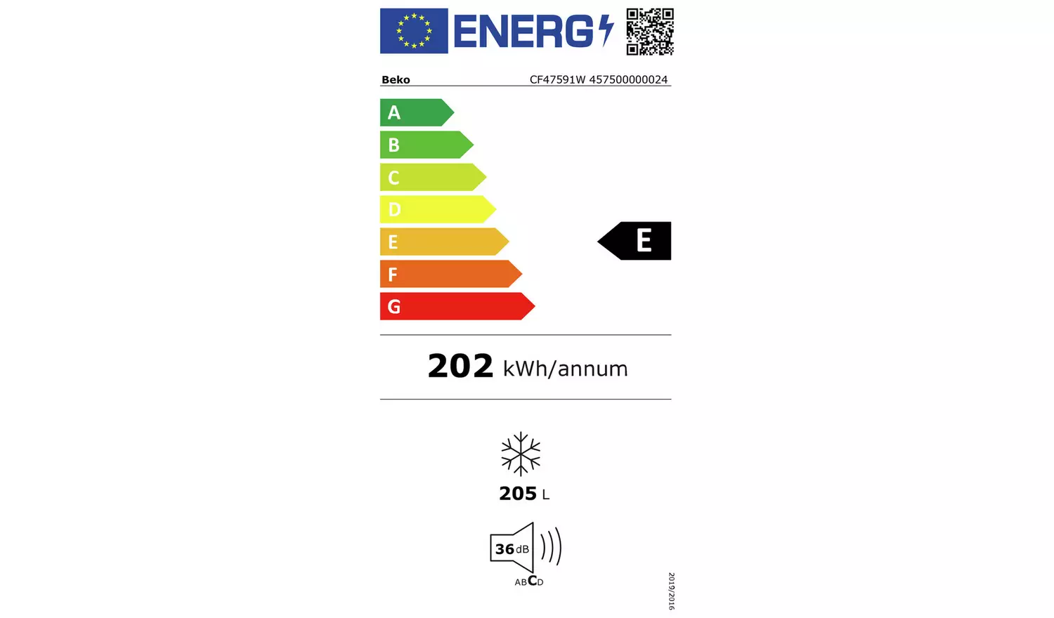 Beko CF47591W Chest Freezer - White