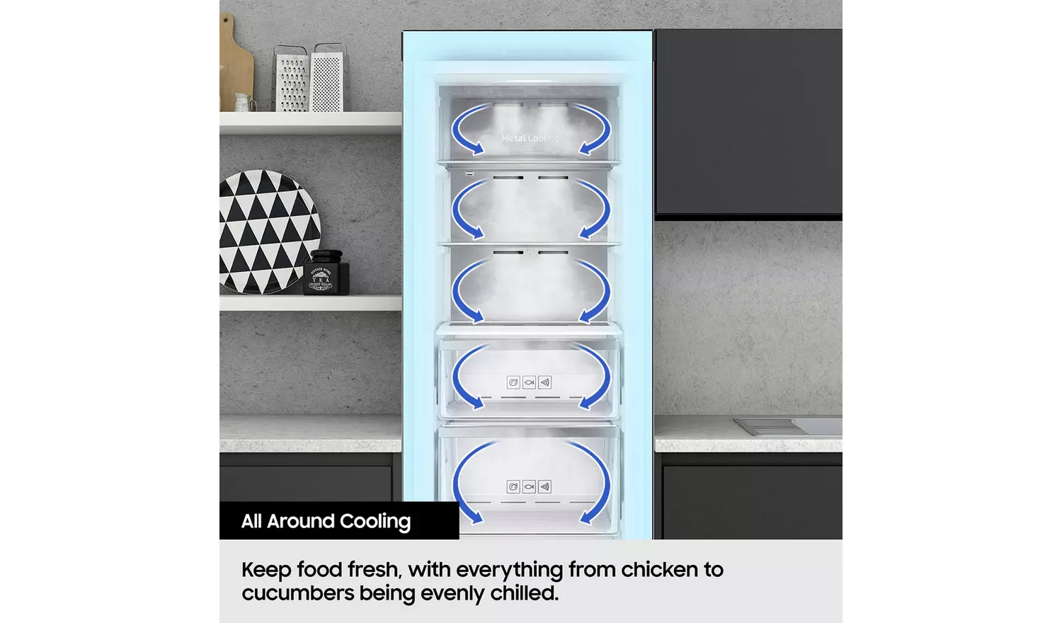 Samsung RZ32C7BDES9/EU Tall Freezer - Silver