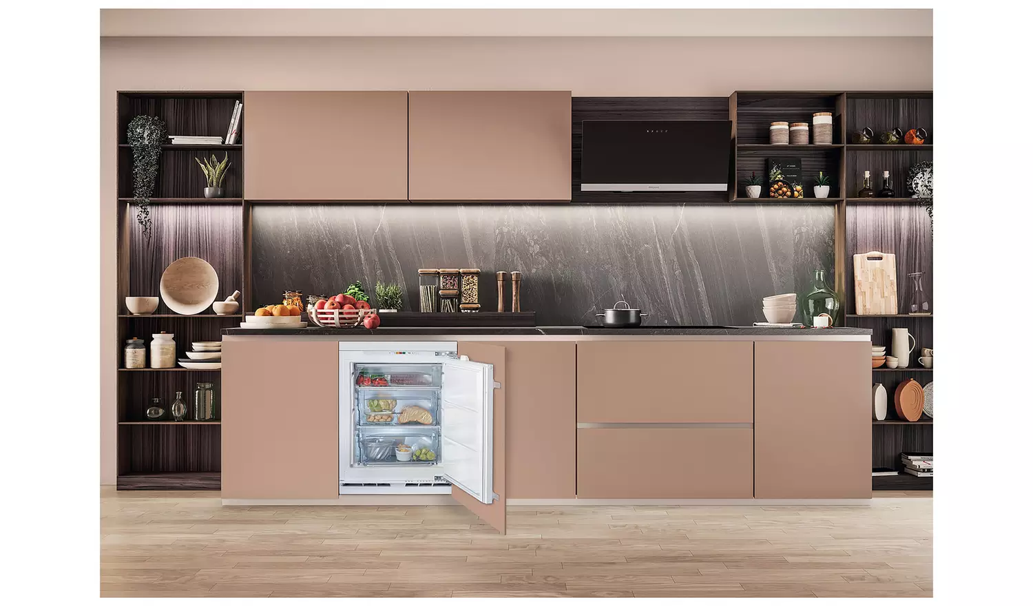 Hotpoint HBUFZ011UK Integrated Under Counter Freezer-S/Steel