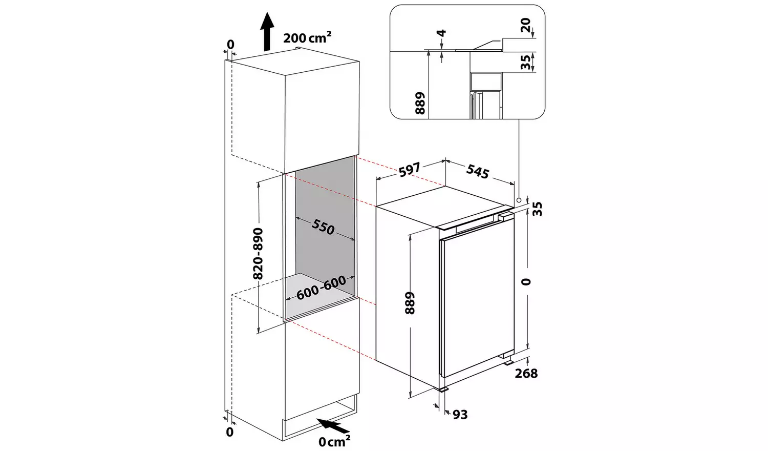 Hotpoint HBUFZ011UK Integrated Under Counter Freezer-S/Steel