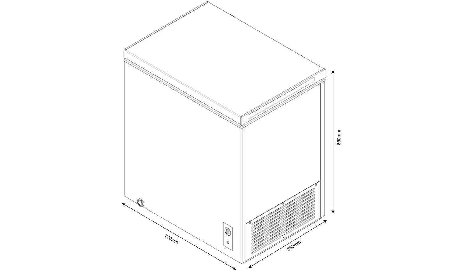 Bush BECFE198LW Chest Freezer - White