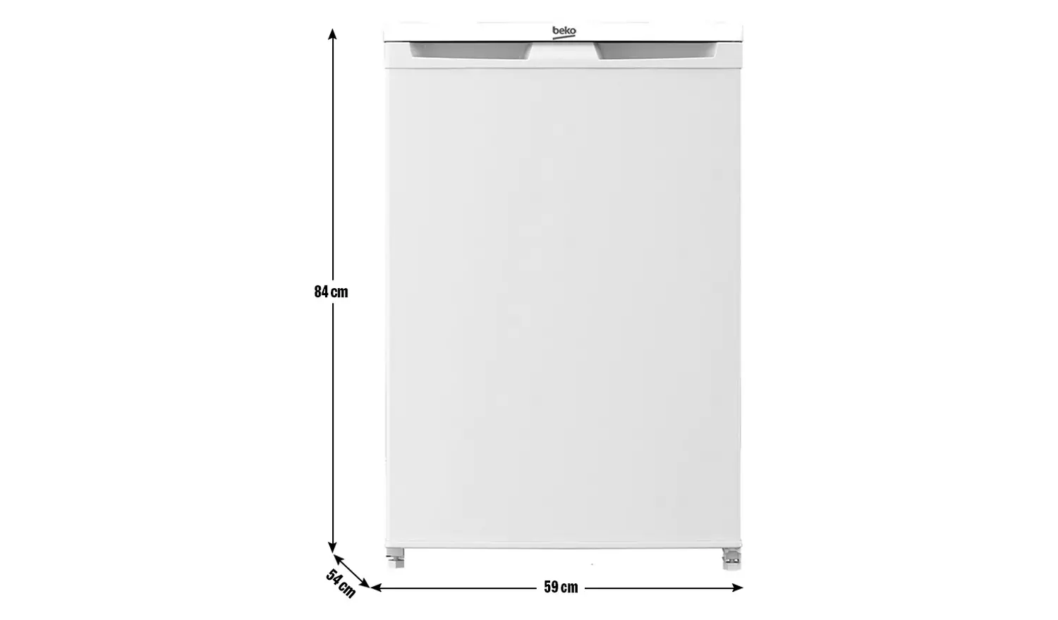 Beko UR4584W Under Counter Fridge Freezer - White