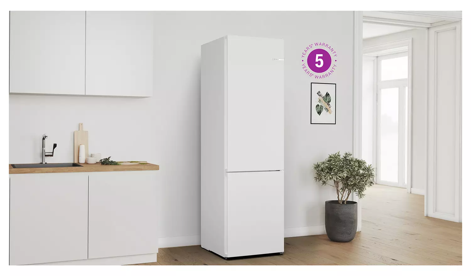 Bosch KGN392WDFG Fridge Freezer - White