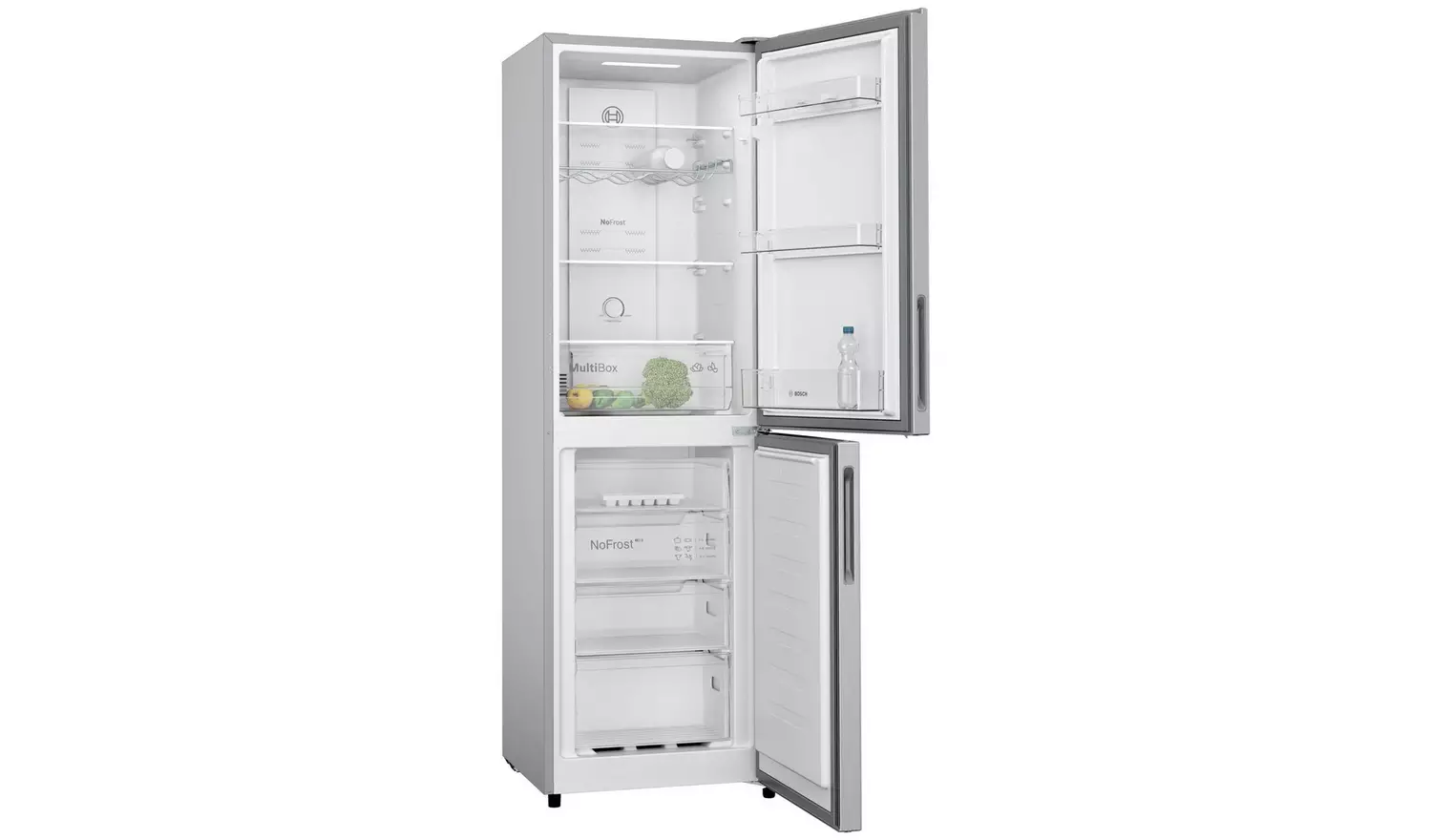 Bosch KGN27NLEAG Freestanding Fridge Freezer-Stainless Steel