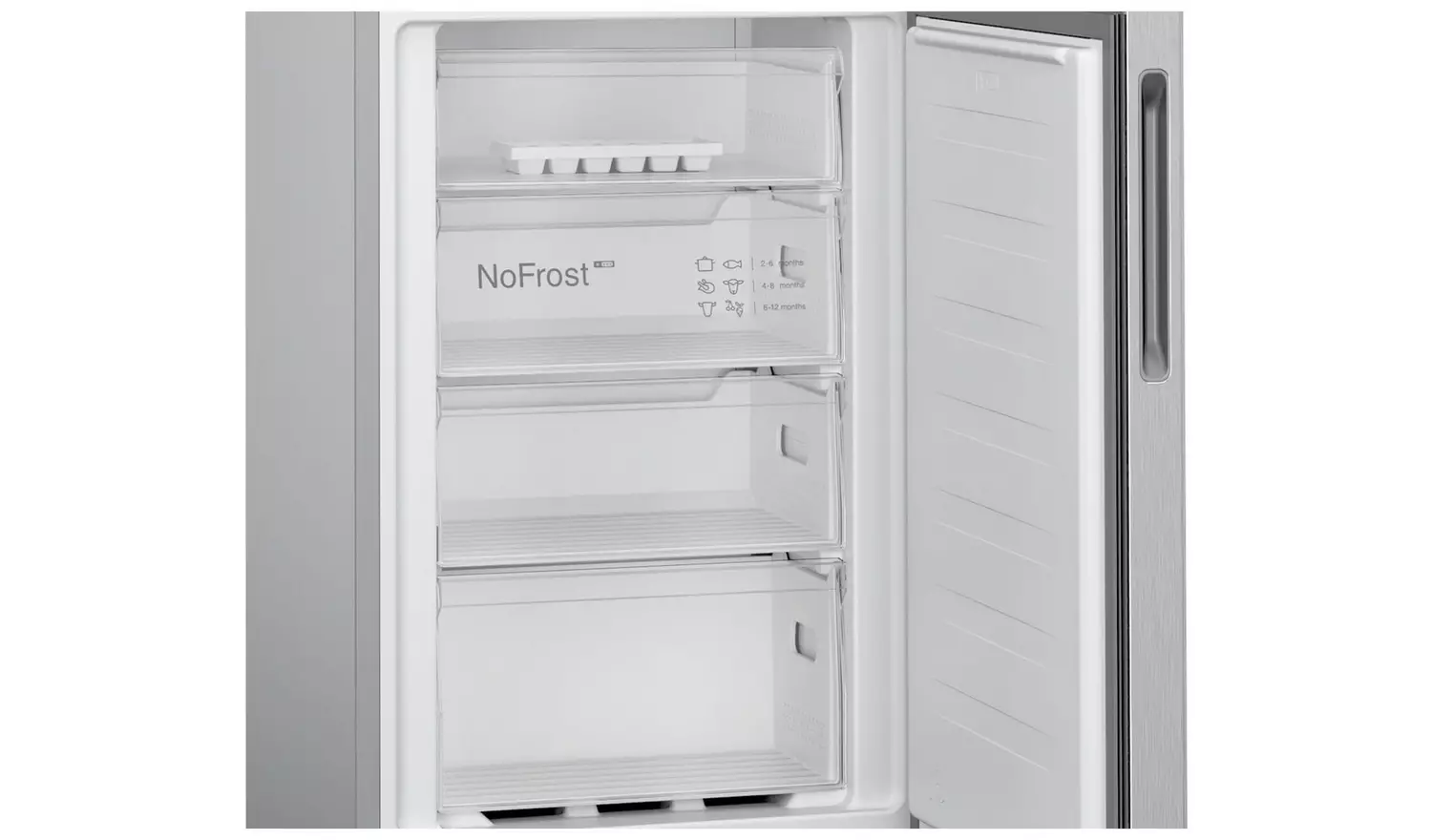 Bosch KGN27NLEAG Freestanding Fridge Freezer-Stainless Steel