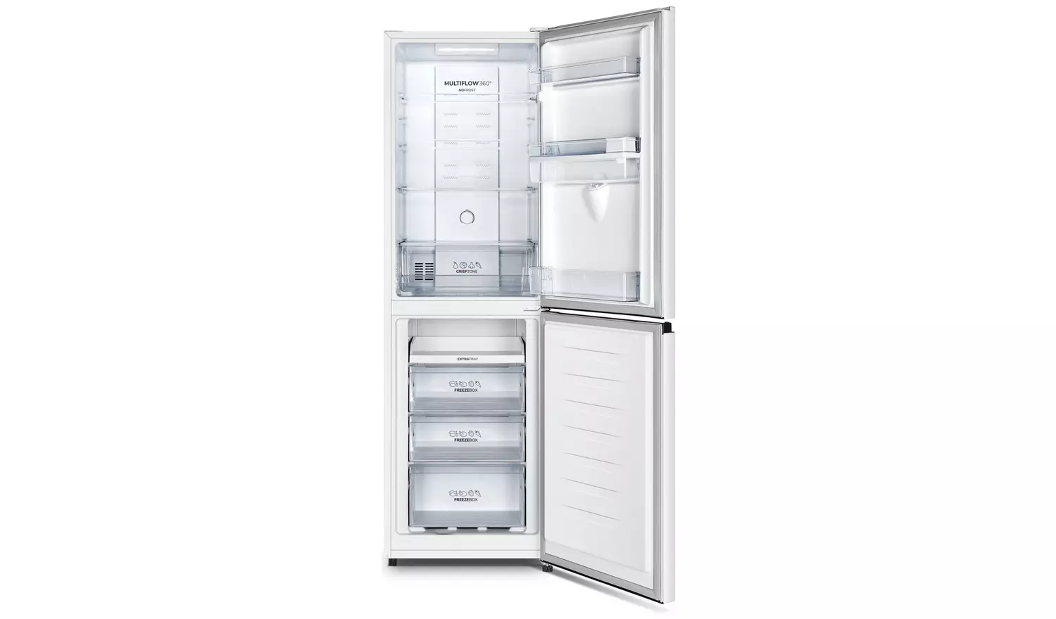 Fridgemaster MC55251DE Freestanding Fridge Freezer - White