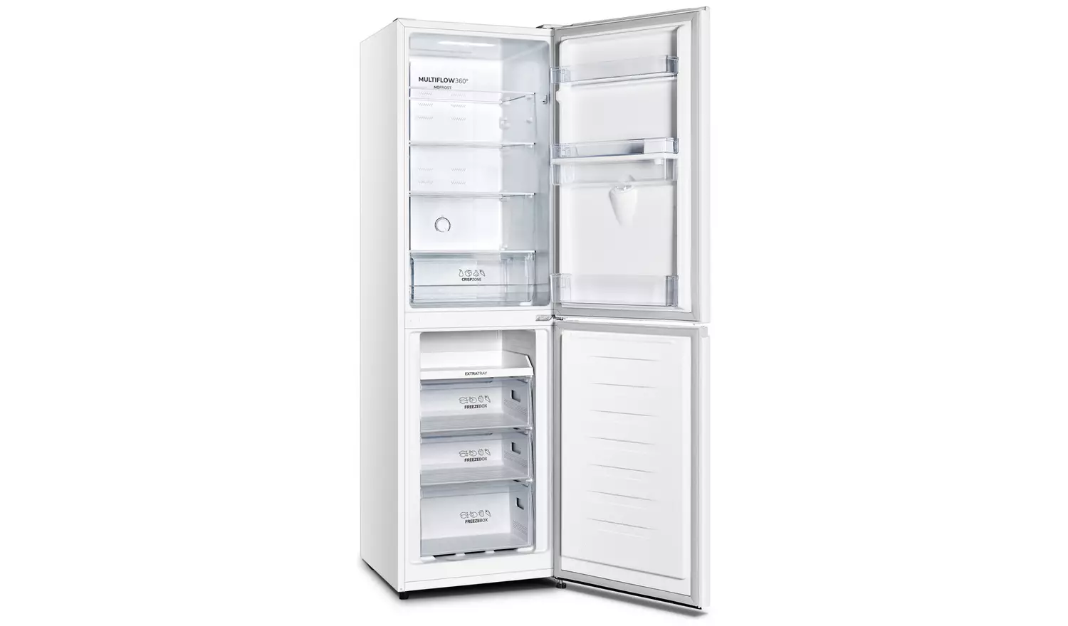 Fridgemaster MC55251DE Freestanding Fridge Freezer - White