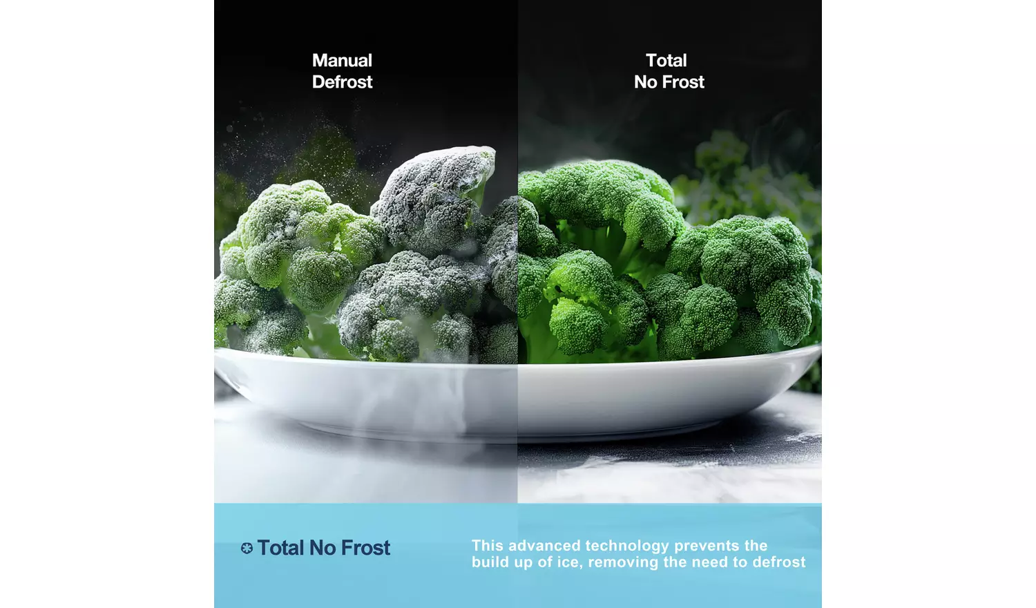 Fridgemaster MC55251DE Freestanding Fridge Freezer - White