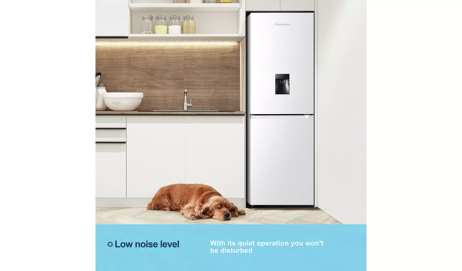 Fridgemaster MC55251DE Freestanding Fridge Freezer - White