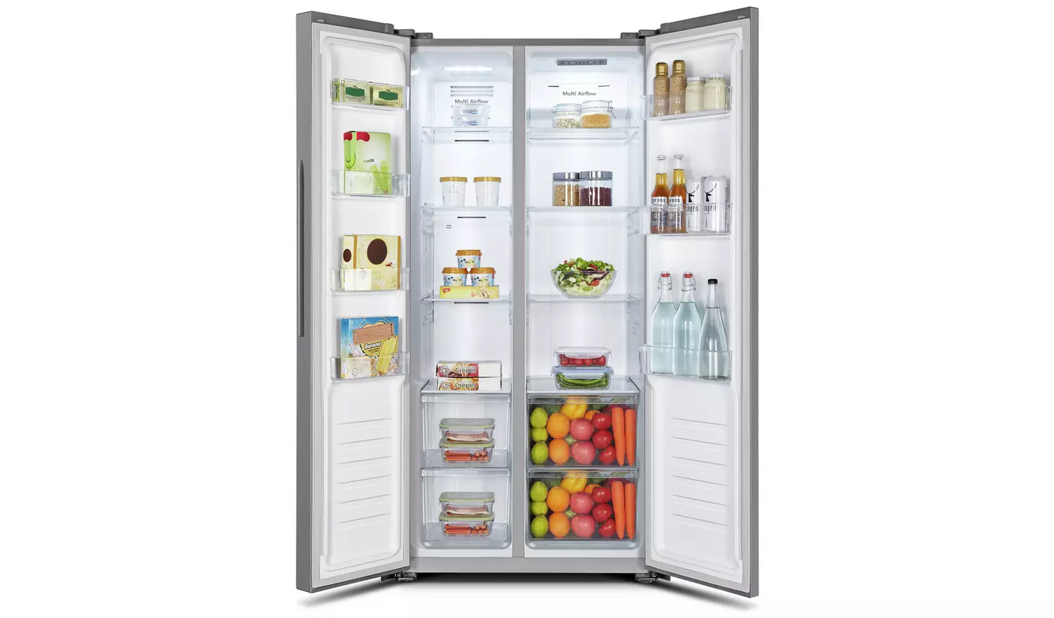Fridgemaster MS83430ES American Fridge Freezer - Silver