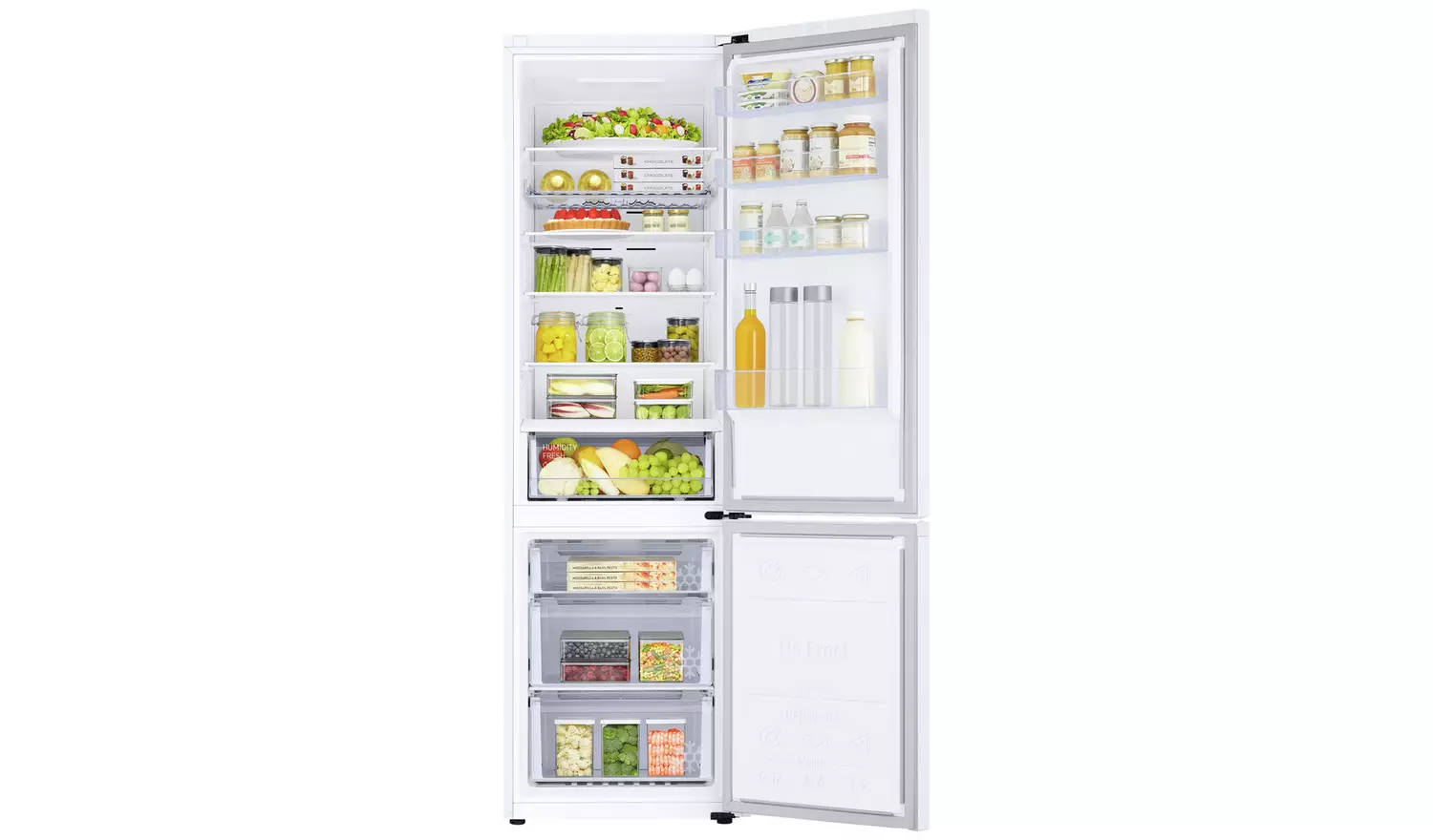 Samsung RB38C602EWW Freestanding Fridge Freezer - White