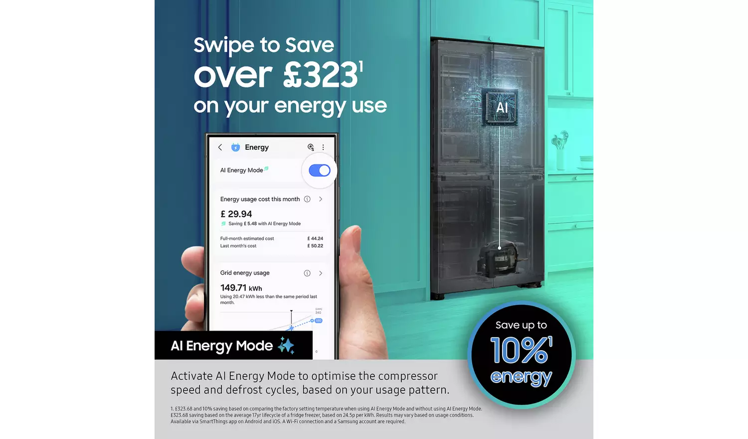 Samsung RF24BB620ES9EU Fridge Freezer - Silver