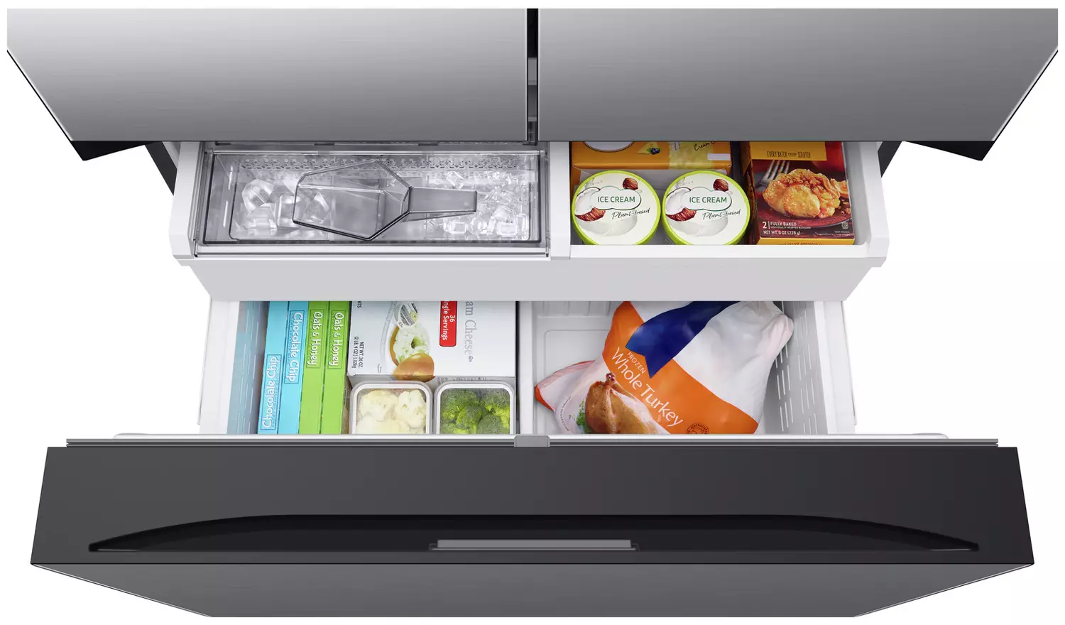 Samsung RF24BB620ES9EU Fridge Freezer - Silver