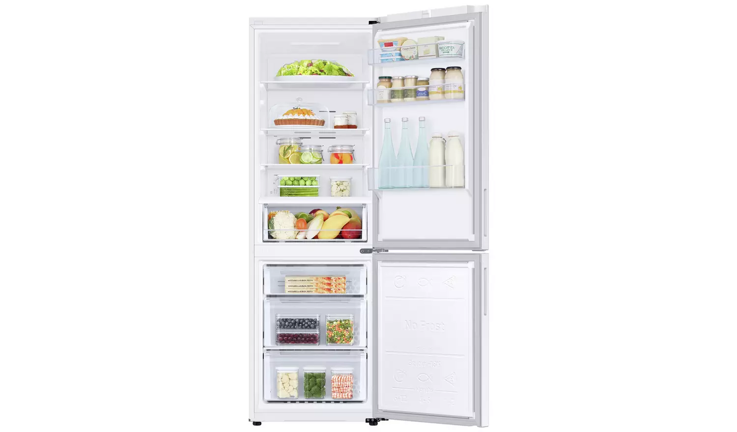 Samsung RB33B610EWW/EU Freestanding Fridge Freezer - White