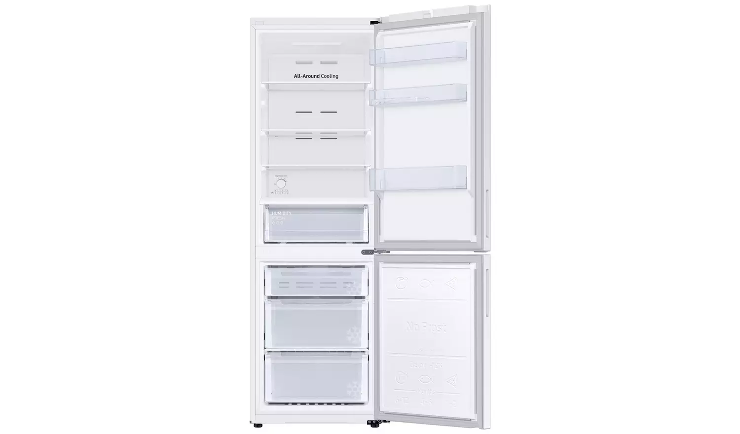 Samsung RB33B610EWW/EU Freestanding Fridge Freezer - White