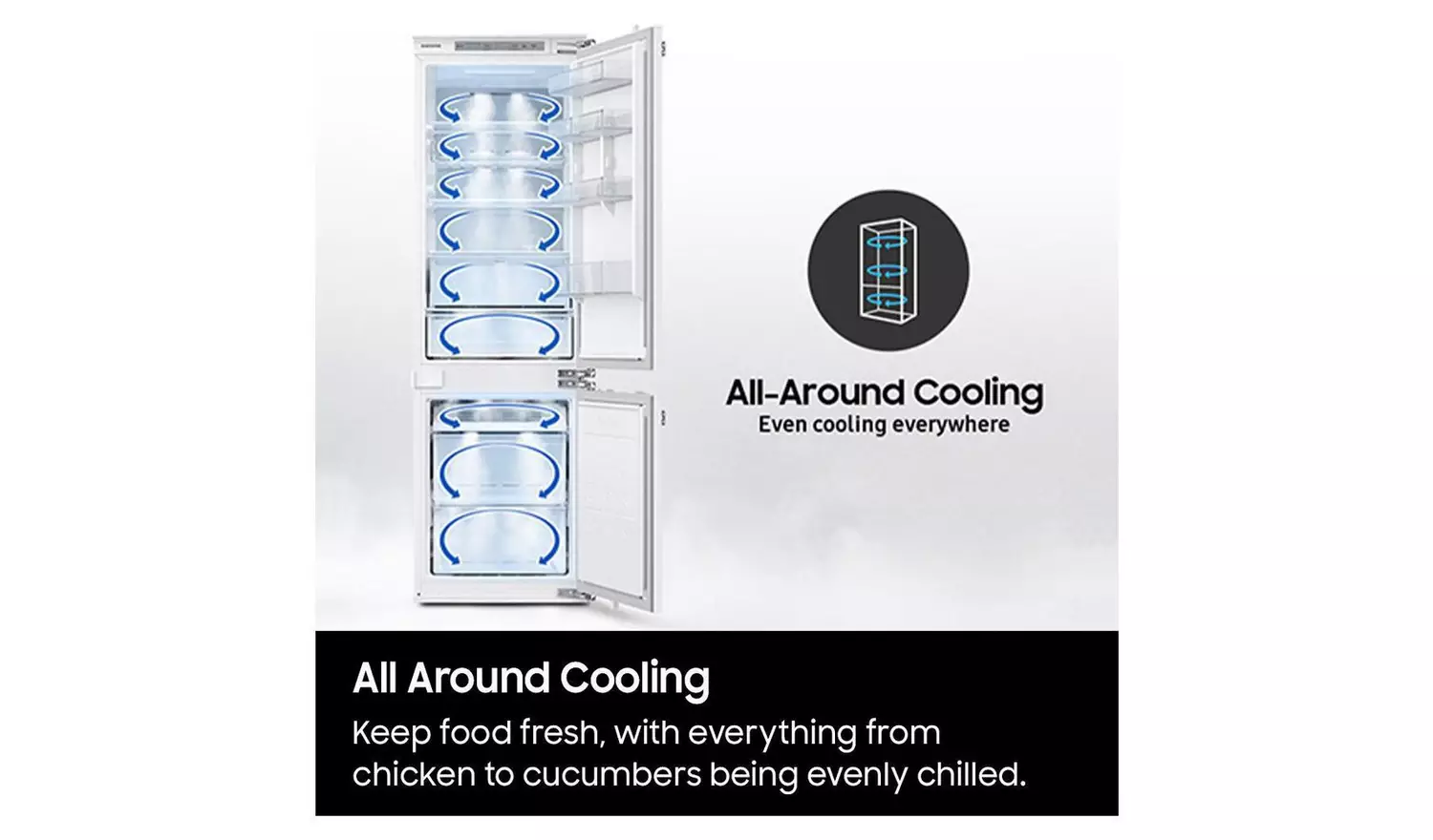 Samsung RB33B610EWW/EU Freestanding Fridge Freezer - White