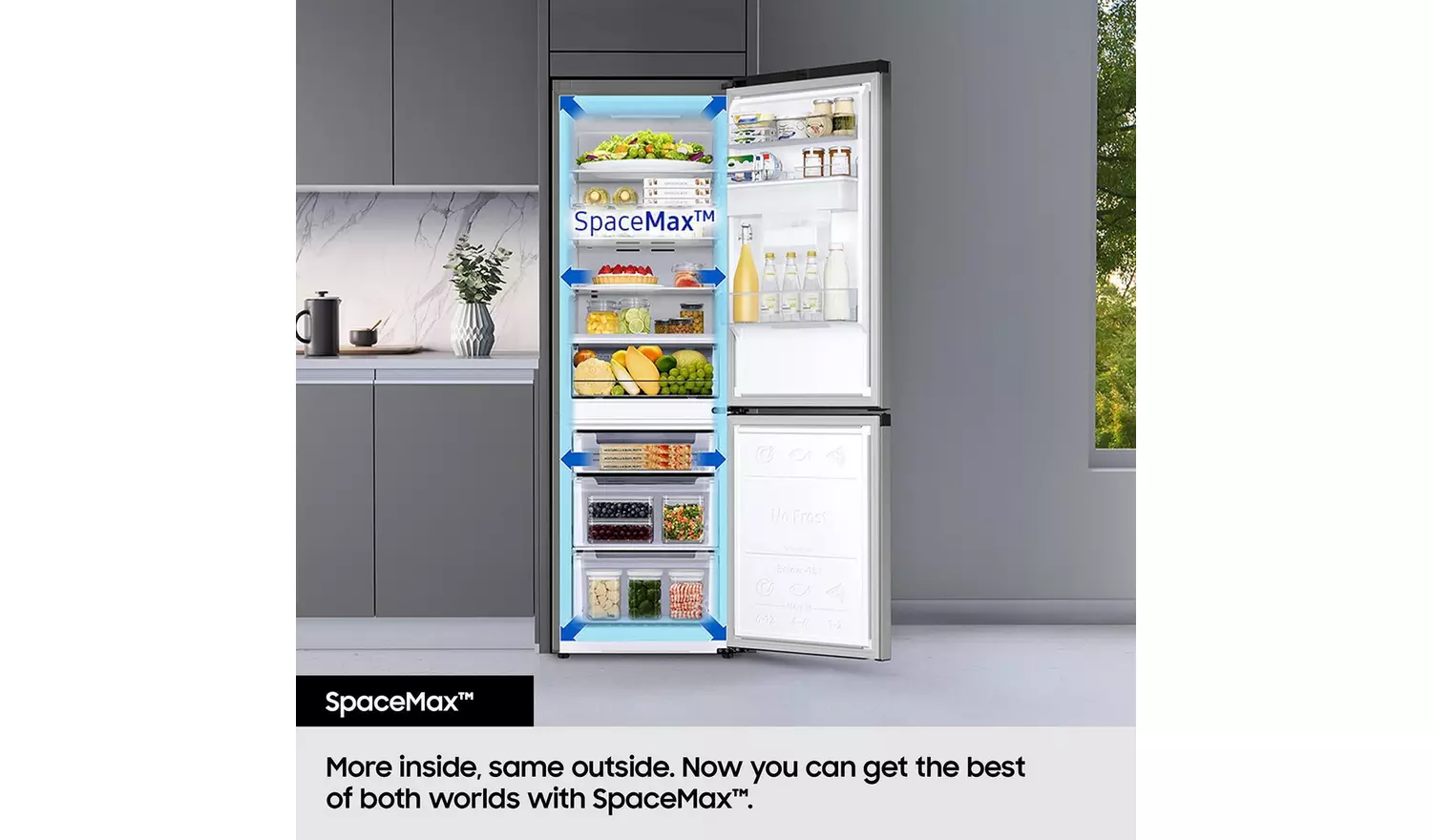 Samsung RB33B610EWW/EU Freestanding Fridge Freezer - White