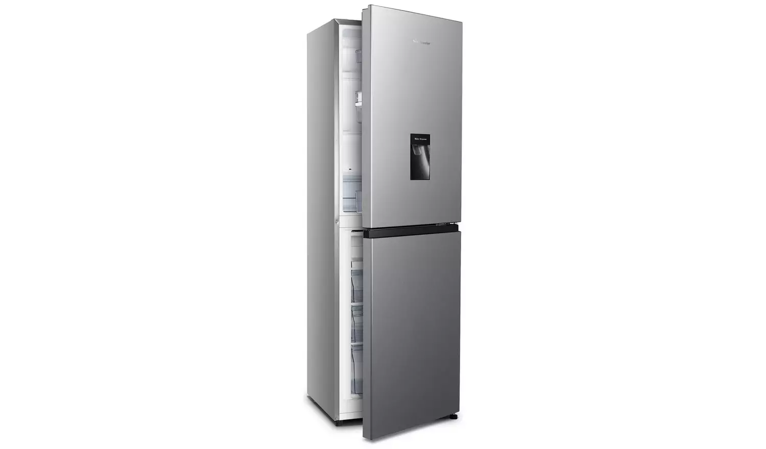 Fridgemaster MC55240DES Freestanding Fridge Freezer - Silver