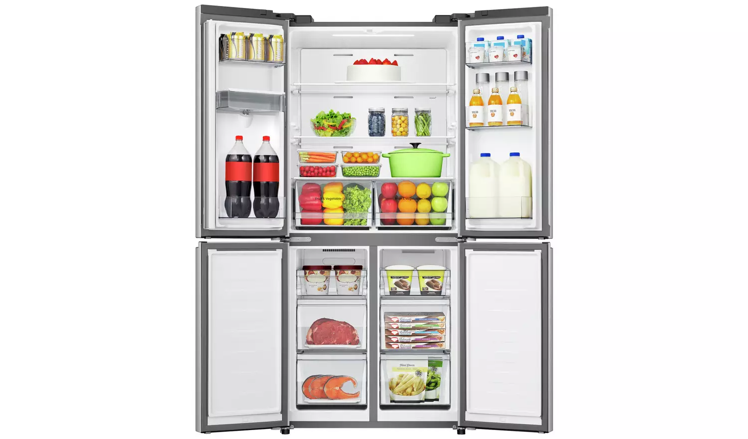 Hisense RQ5P470SMIE American Fridge Freezer-Stainless Steel