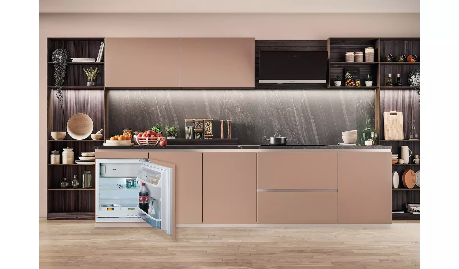 Hotpoint HBUF011.UK Fridge Freezer - Stainless Steel