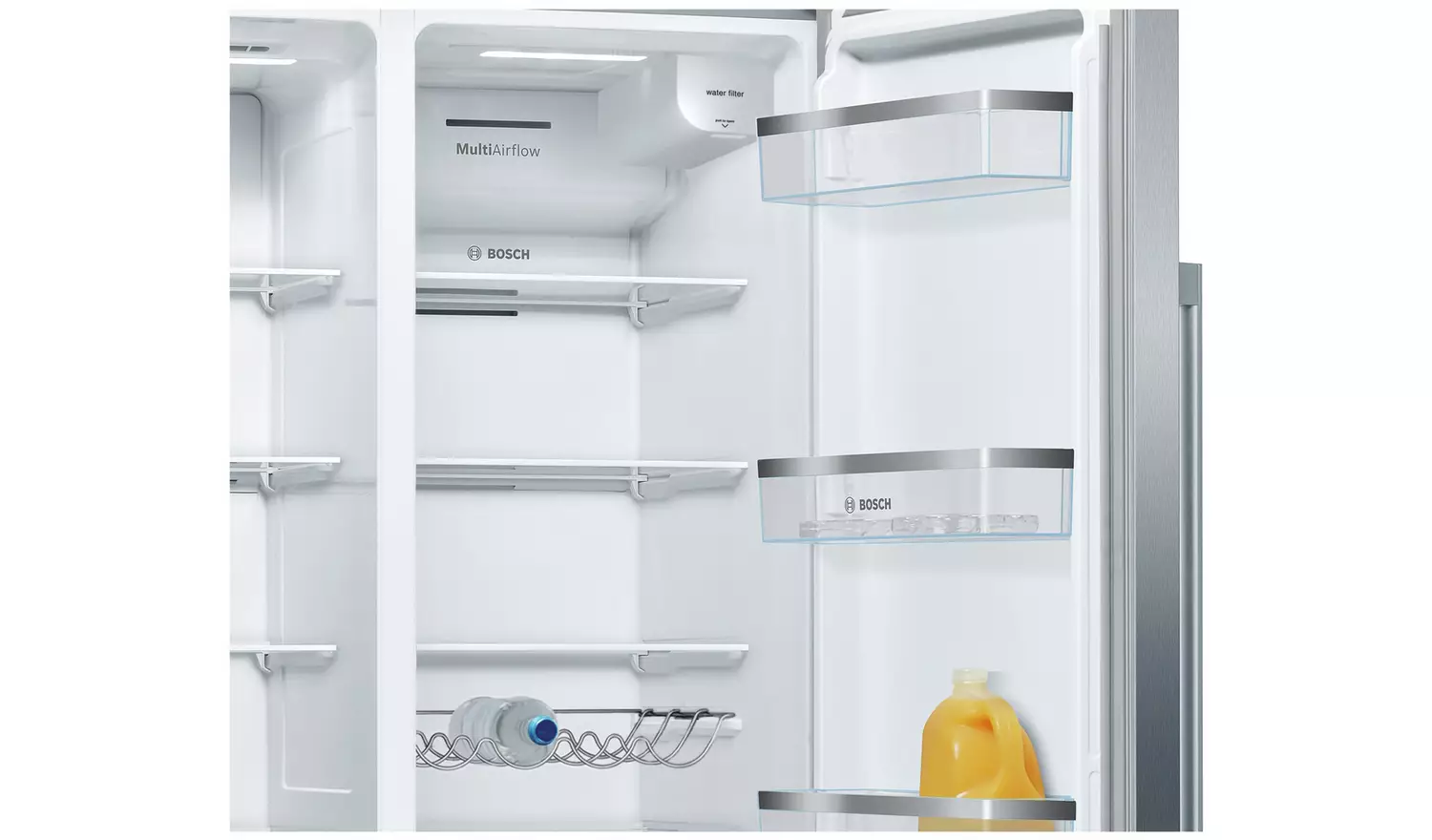 Bosch KAD93AIERG Multi Door Fridge Freezer - Brushed Steel