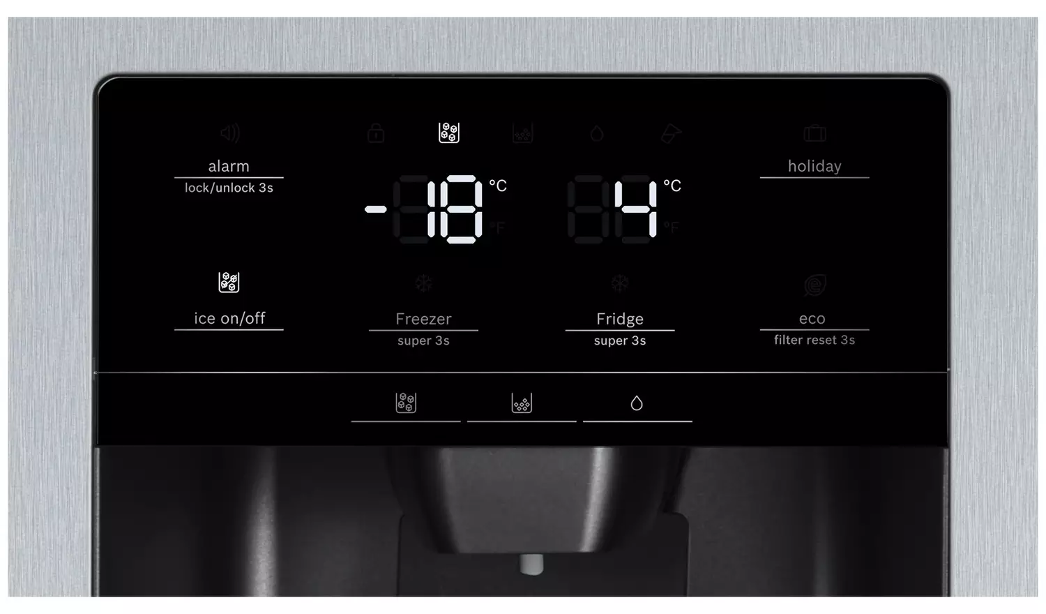 Bosch KAD93AIERG Multi Door Fridge Freezer - Brushed Steel