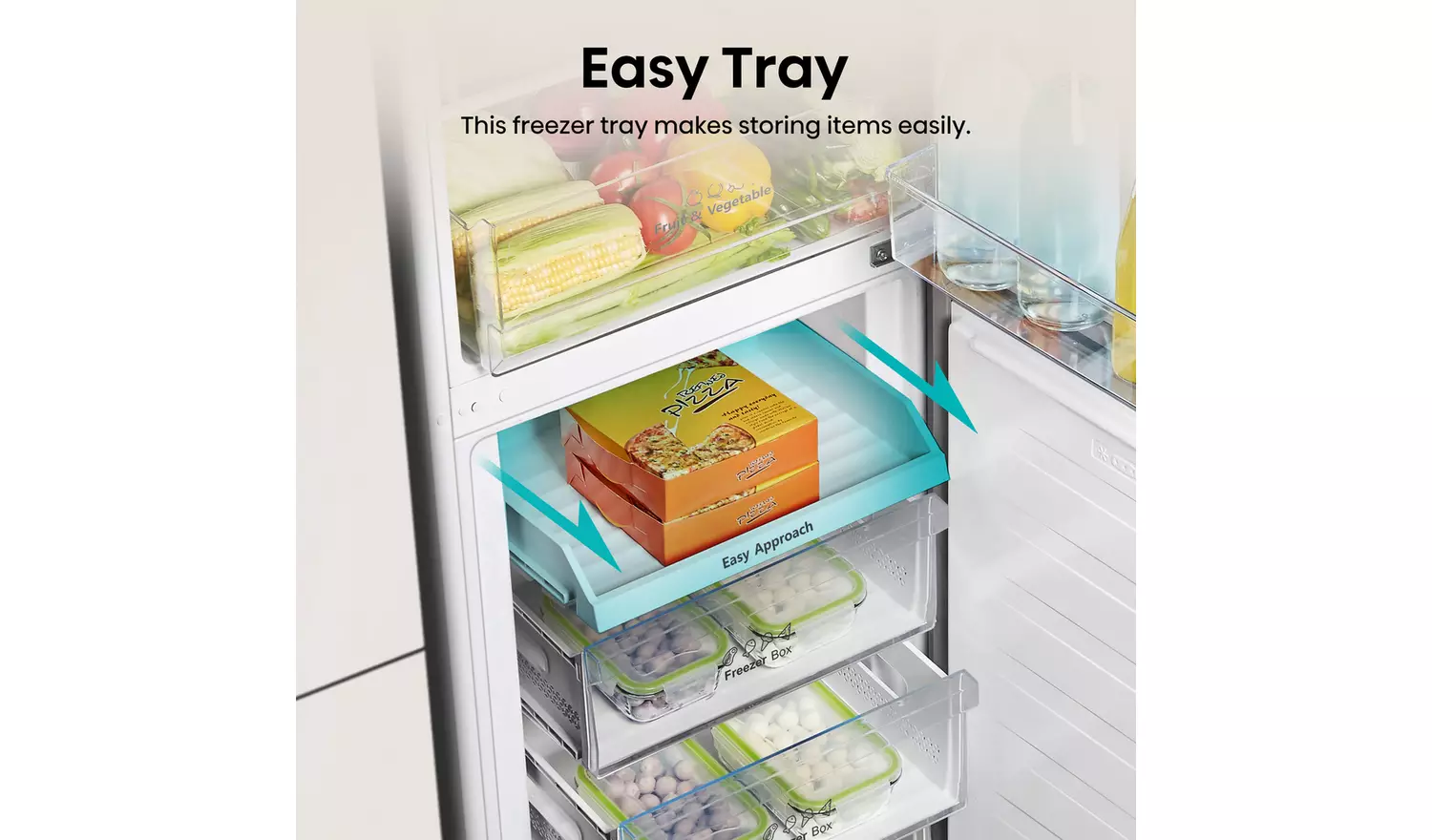 Hisense RB327N4BWE Freestanding Fridge Freezer - White