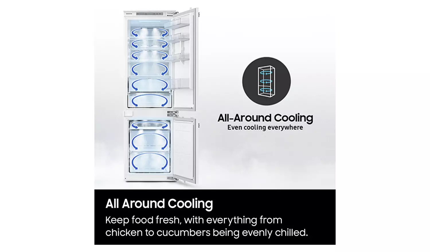 Samsung RB33B610ESA/EU Freestanding Fridge Freezer - S/Steel