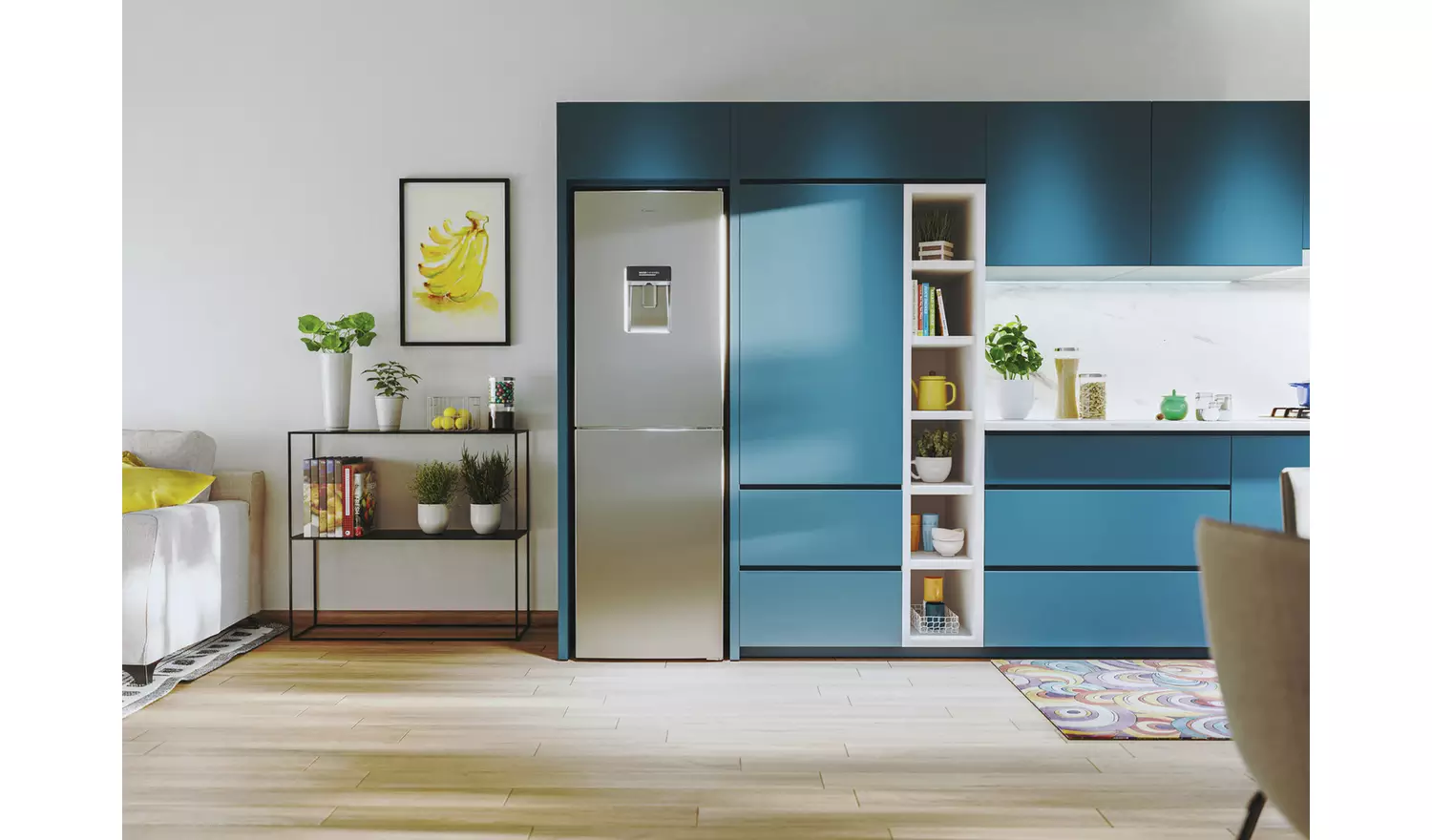 Candy CCT3L517EWSK 1 Fridge Freezer - Silver