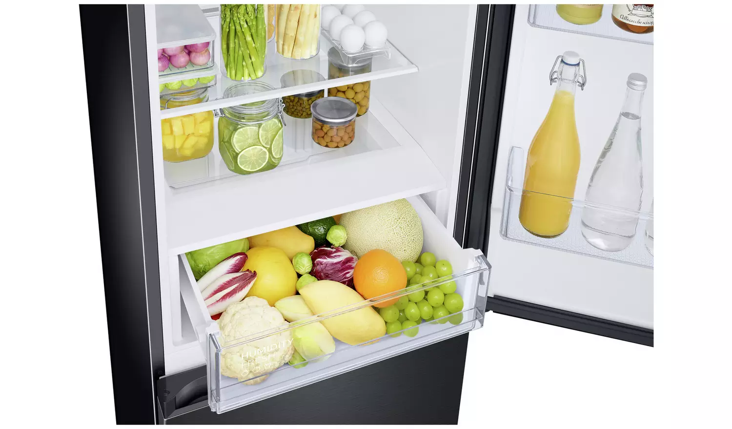 Samsung RB34C600EBN/EU Freestanding Fridge Freezer - Black